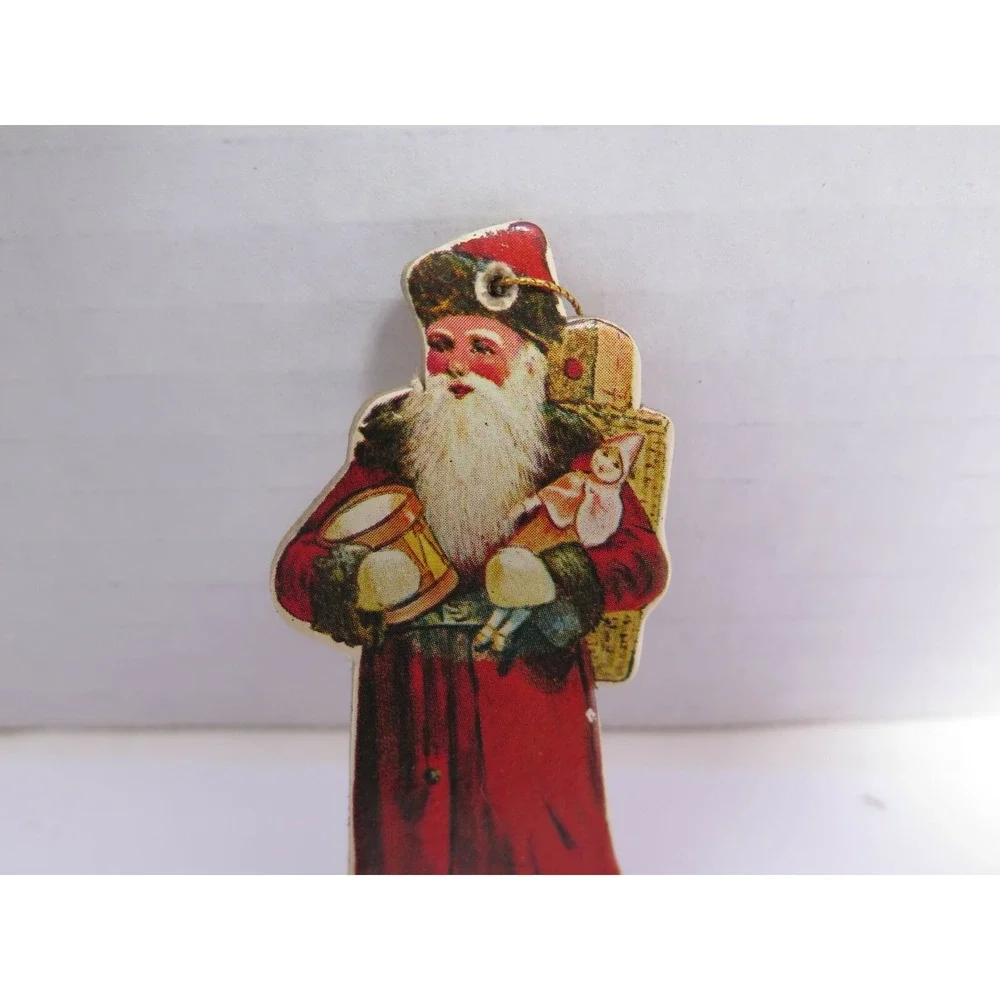 Vintage Antique SANTA CLAUSE Christmas Ornament‎ Tree Decoration Merrimack 1977
